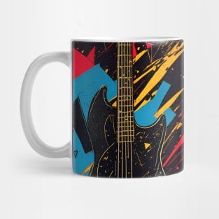 Cosmic Bass Riff: Shattering Musical Dimensions for bass player Mug